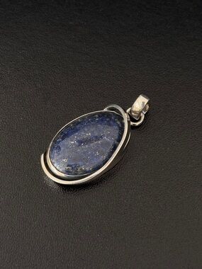 925 Sterling‎ Silver and Lapis Lazuli pendant.